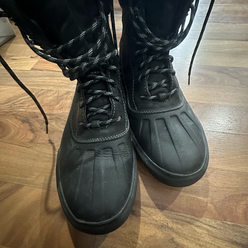 Clarks Cushion Collection Black Lace-Up winter Boots for Men - Picture 5 of 8